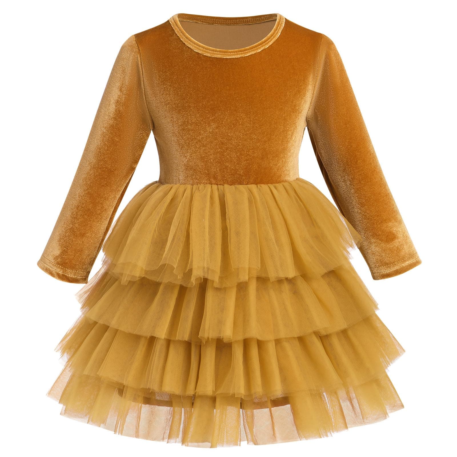 Toddler Velvet Dress for Christmas Party and Wedding