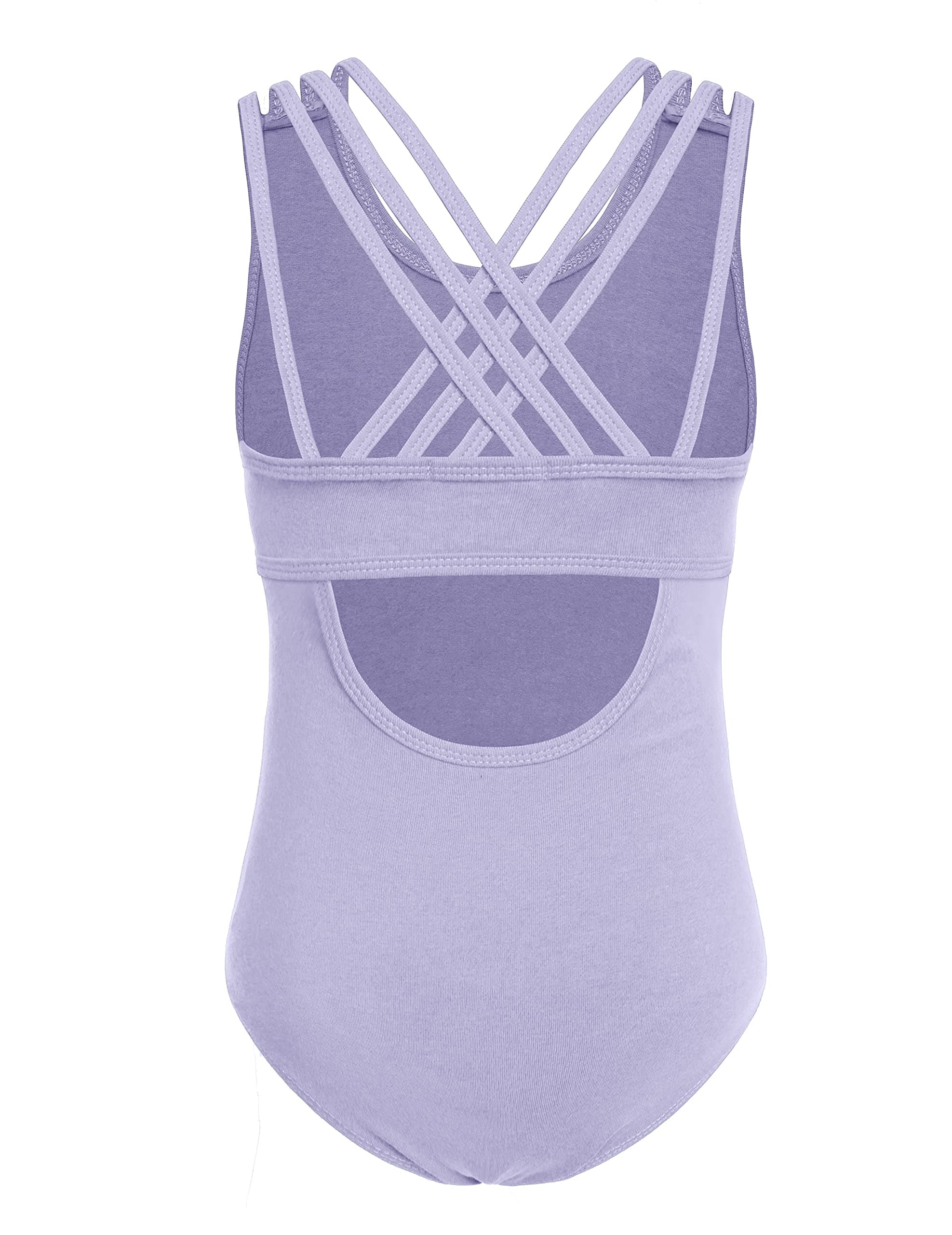 Arshiner Girls' Crisscross Straps Sleeveless Ballet Leotards