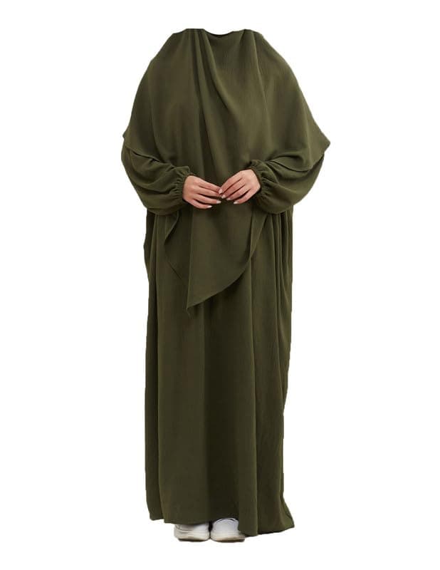 Women's Muslim Prayer Dress with Hijab