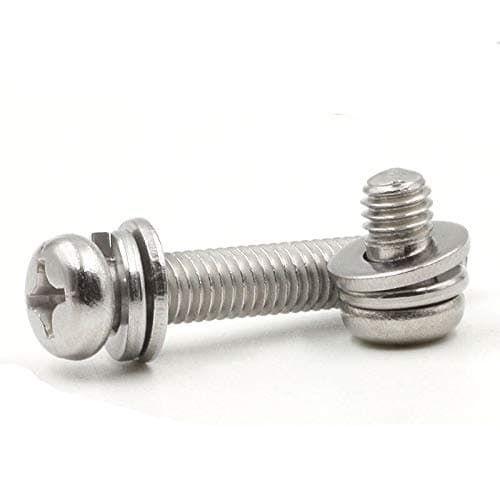 304 Stainless Steel Round Head Bolt Assortment M3 Screws - 10PCS