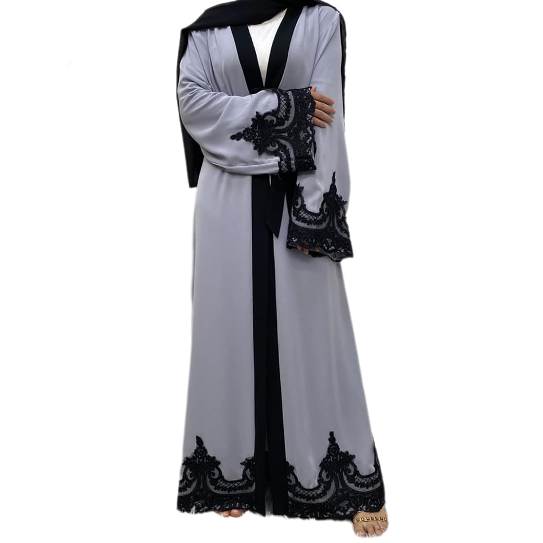 AFAVOM Women's Embroidered Turkey Abaya Dress