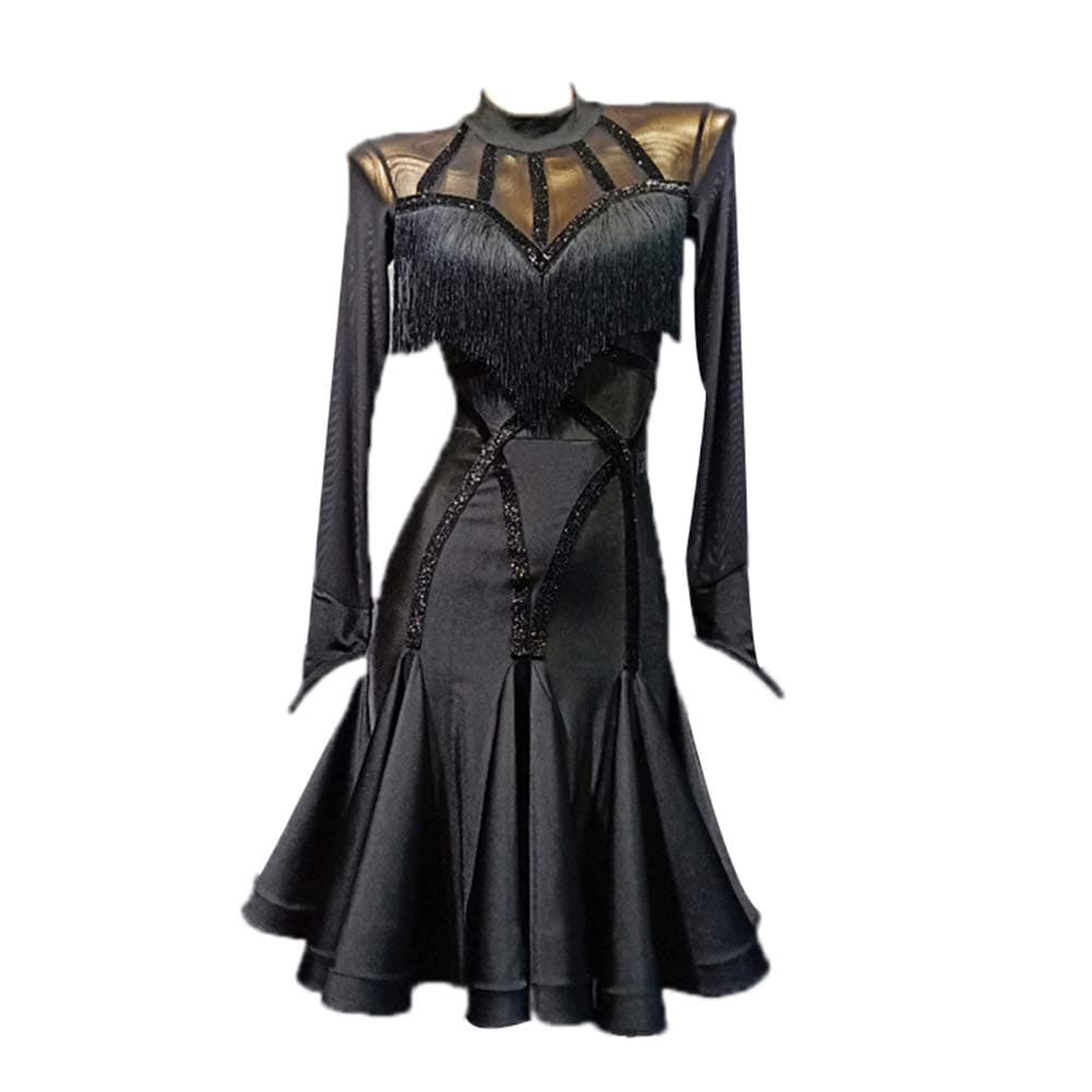 LiuHuo Women's Elegant Latin Dance Dress for Ballroom Practice