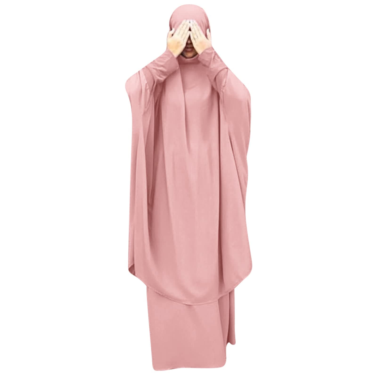 IBTOM CASTLE Women's Muslim Hijab Prayer Dress Maxi Cardi Robe