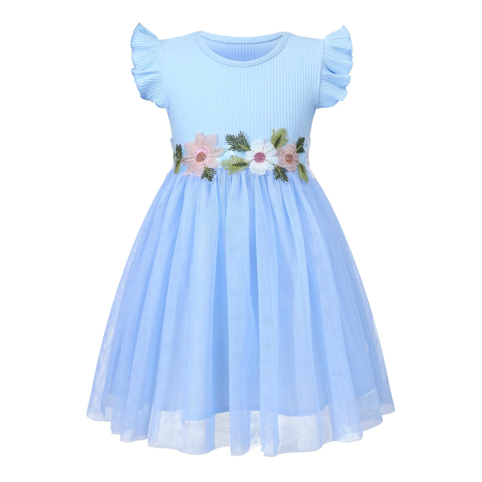 HILEELANG Little Flower Girl Tutu Dress for Easter & Birthday PARTIES