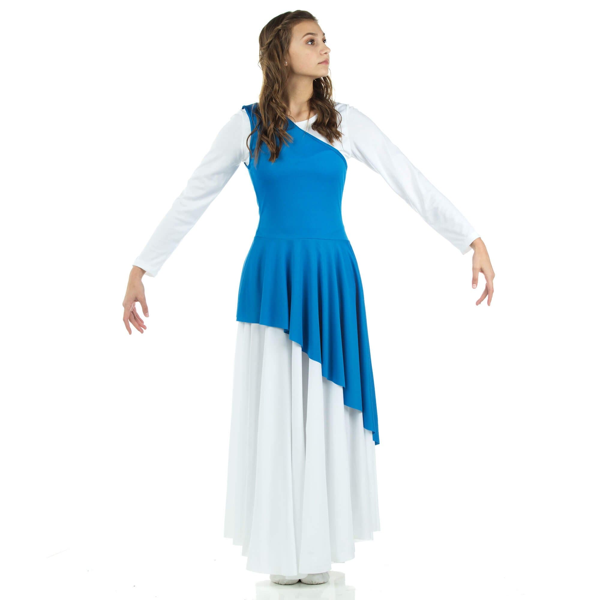 Danzcue Women's Asymmetrical Praise Dance Tunic
