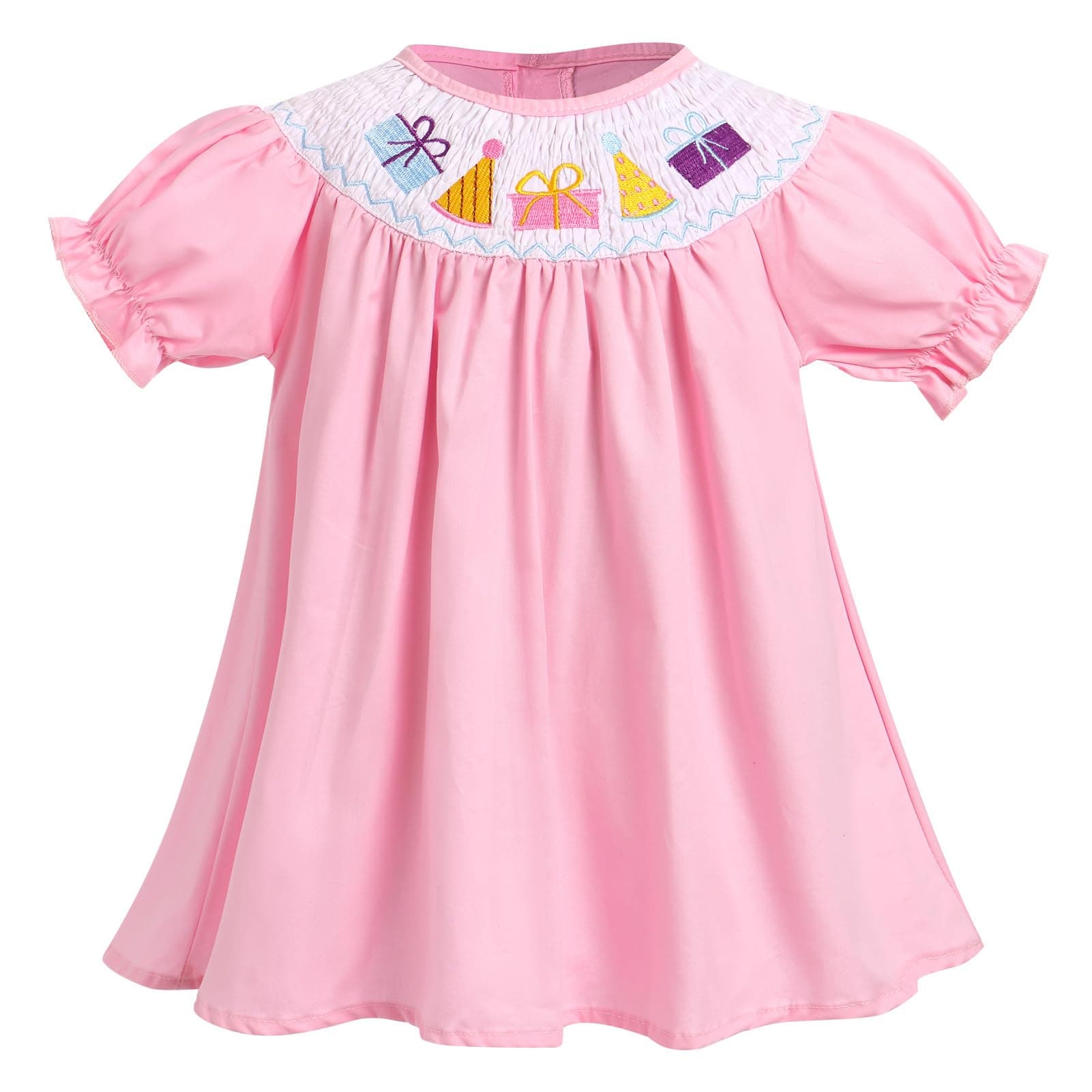 Smocked Bishop Dress for Baby Girls and Toddler Kids