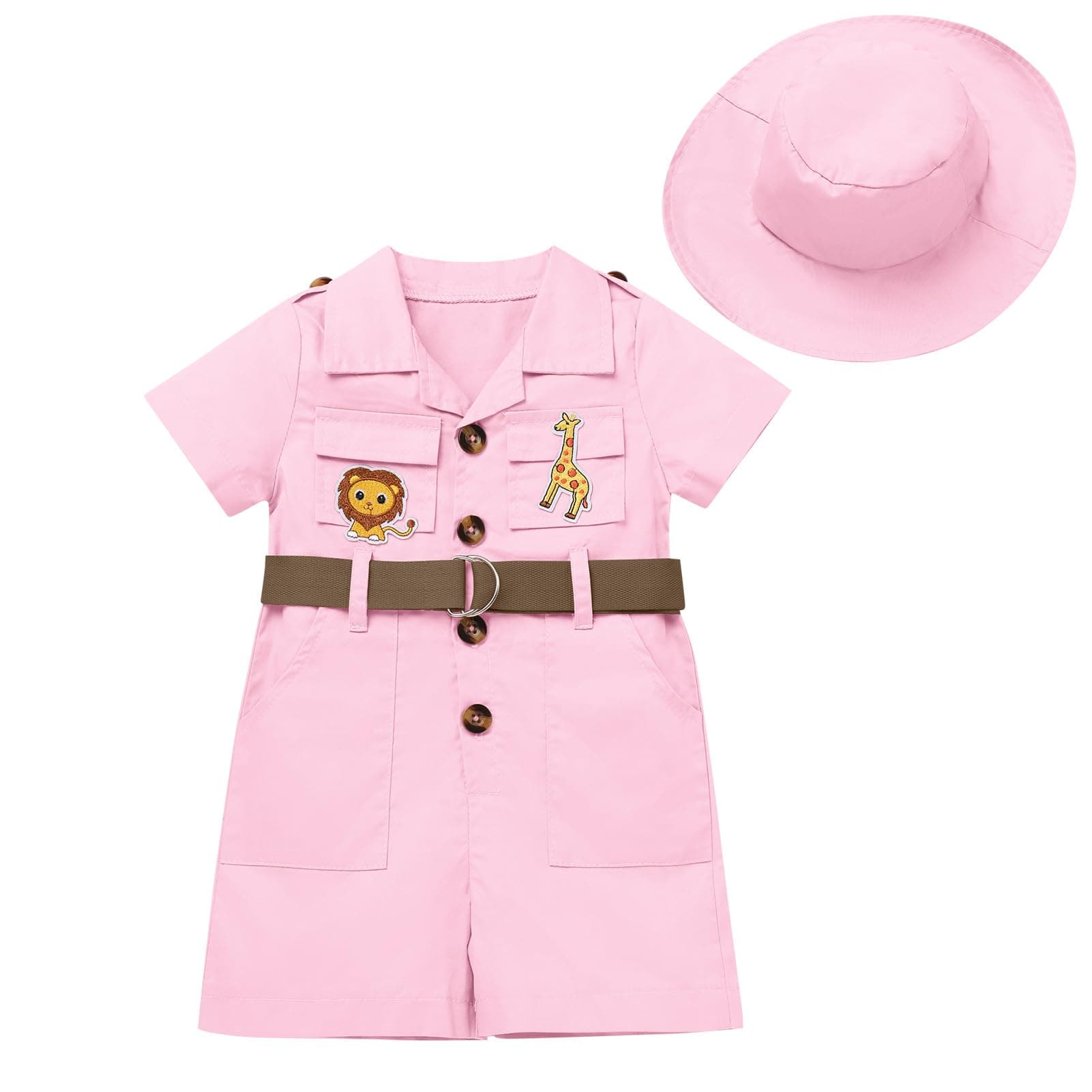 Safari Birthday Suit for Toddler Boy Girl Zookeeper Clothes