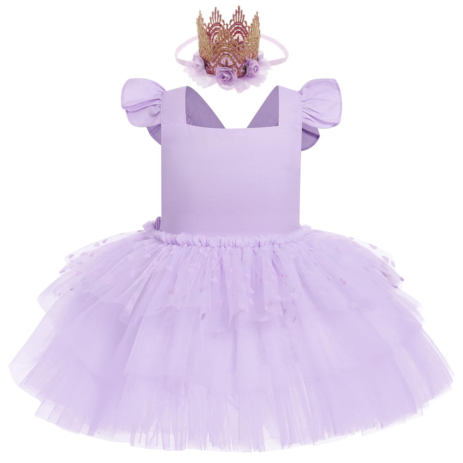 Baby Girl First Birthday Cake Smash Outfit Princess Tutu Dress