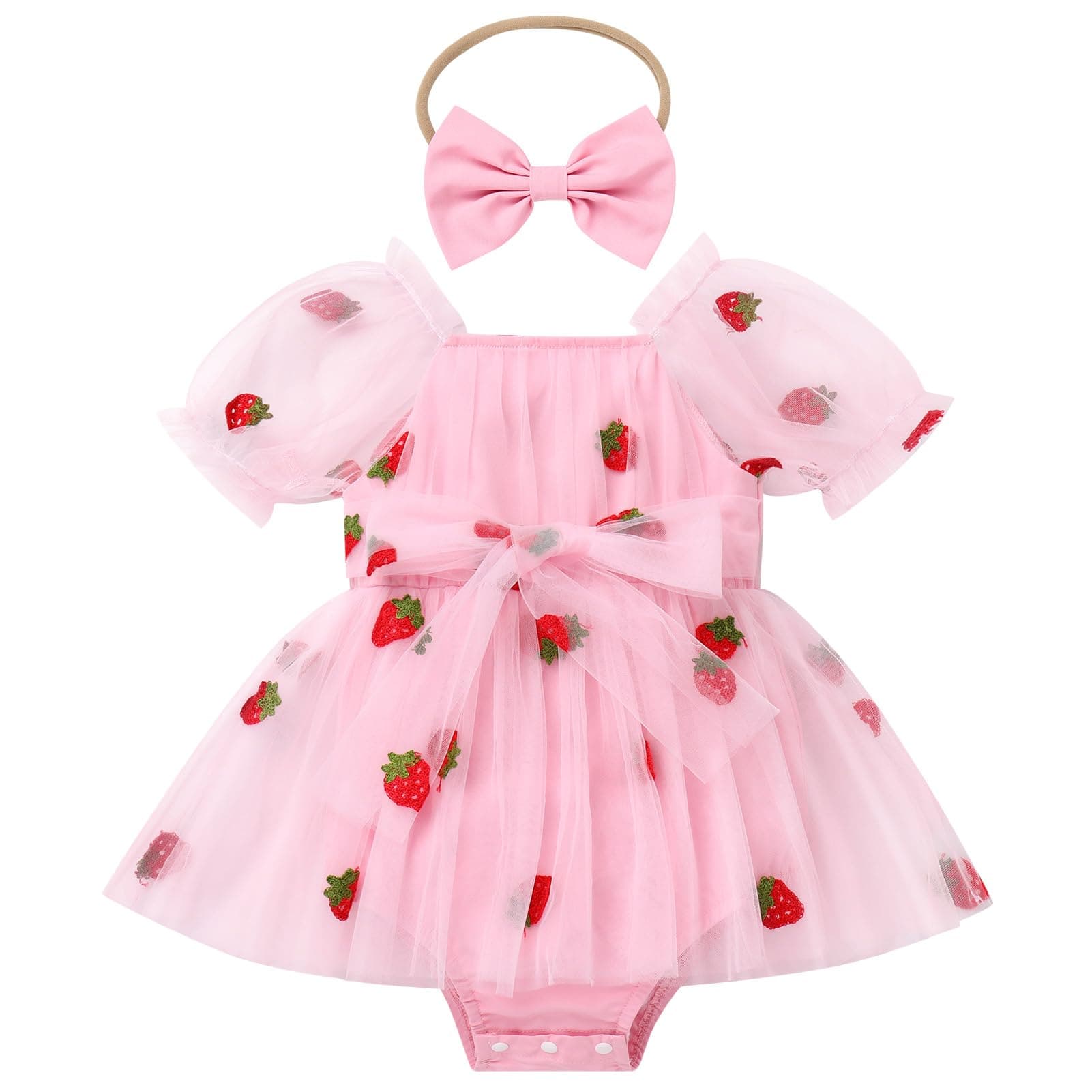 Baby Girl 1st Birthday Party Dress Outfit