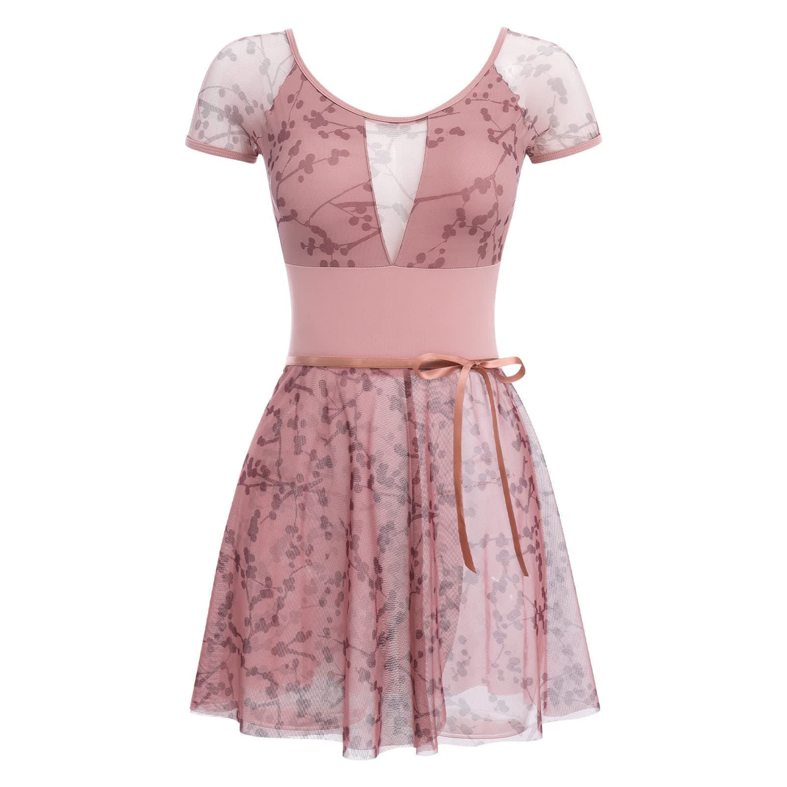 ODASDO Two Piece Ballet Dance Outfit for Women