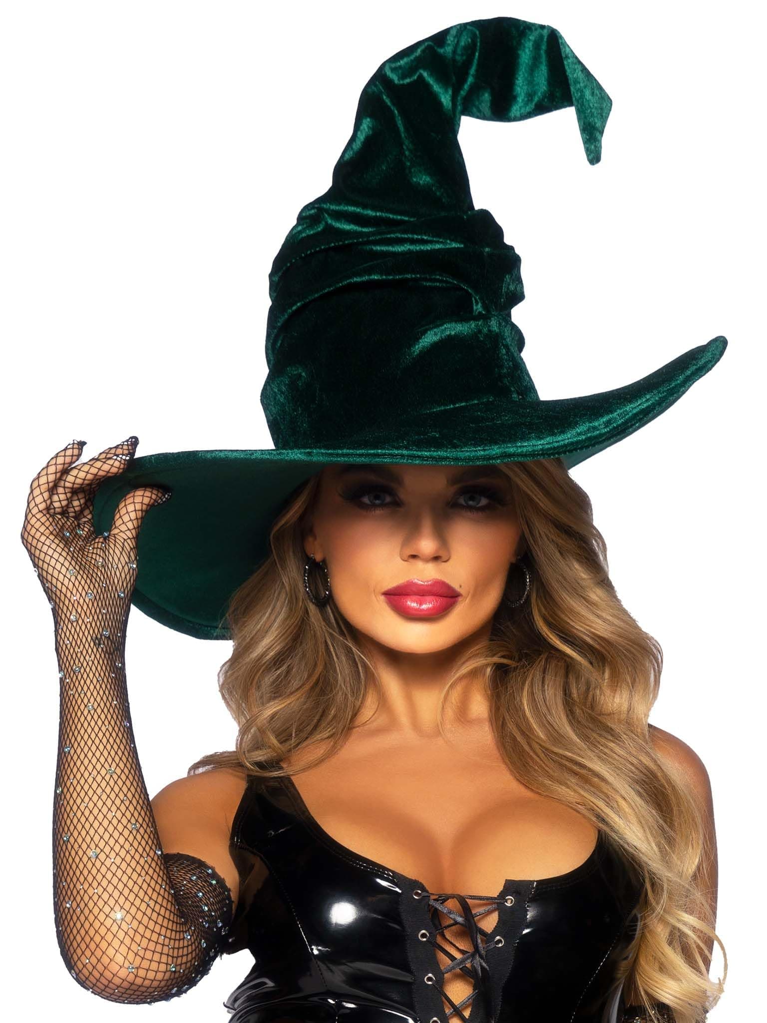 Leg Avenue Women's Large Emerald Ruched Witch Hat