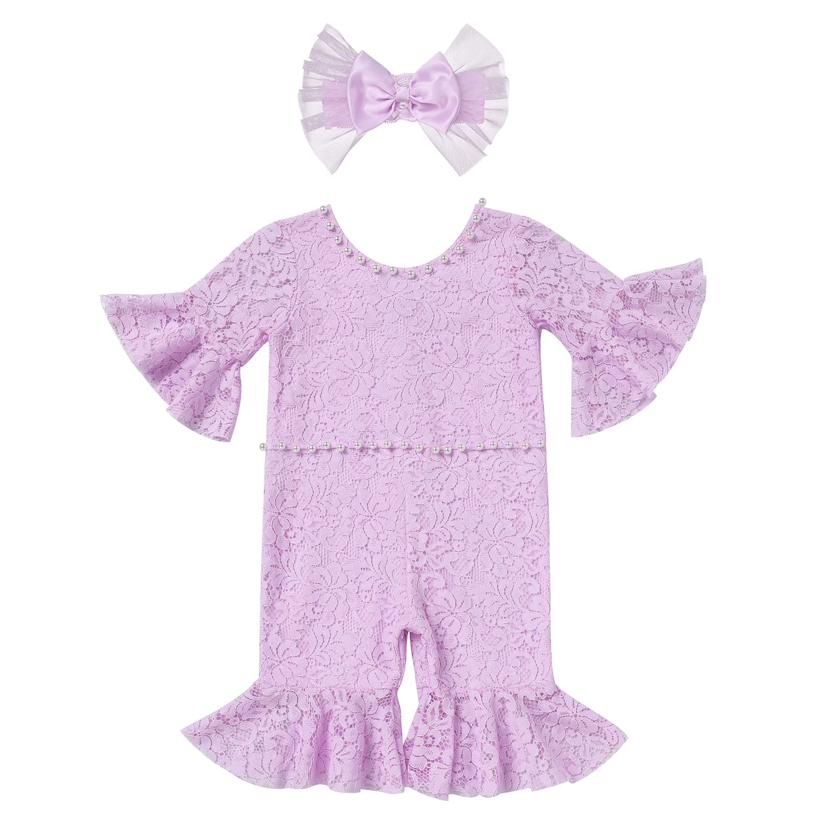 Baby Girl Ruffle Romper for Newborn and Infant