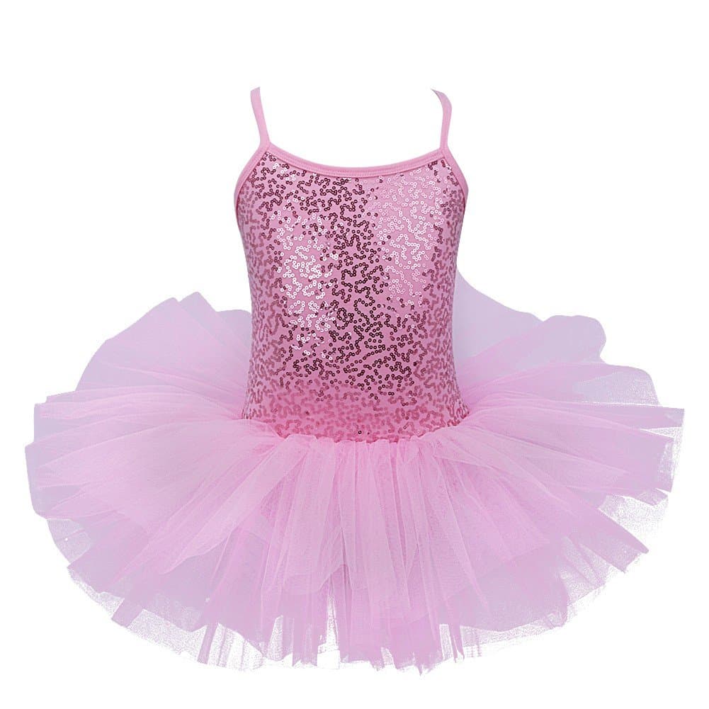 Girls Sequined Ballet Tutu Dress Leotard for Ballerinas