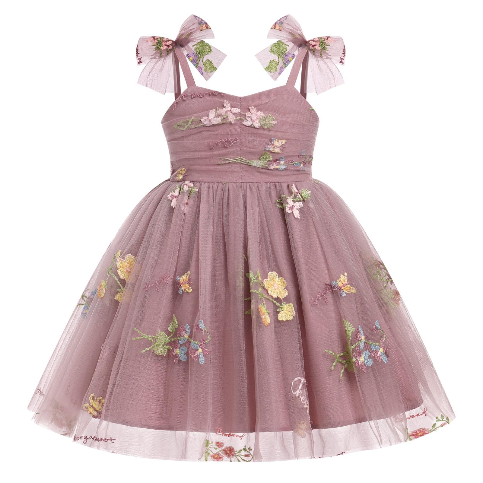 IBTOM CASTLE Toddler Flower Backless Tutu Dress for Girls Party & Cake Smash Birthday