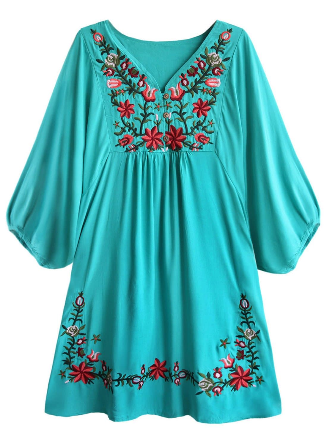 Bohemian Embroidered Dress for Women