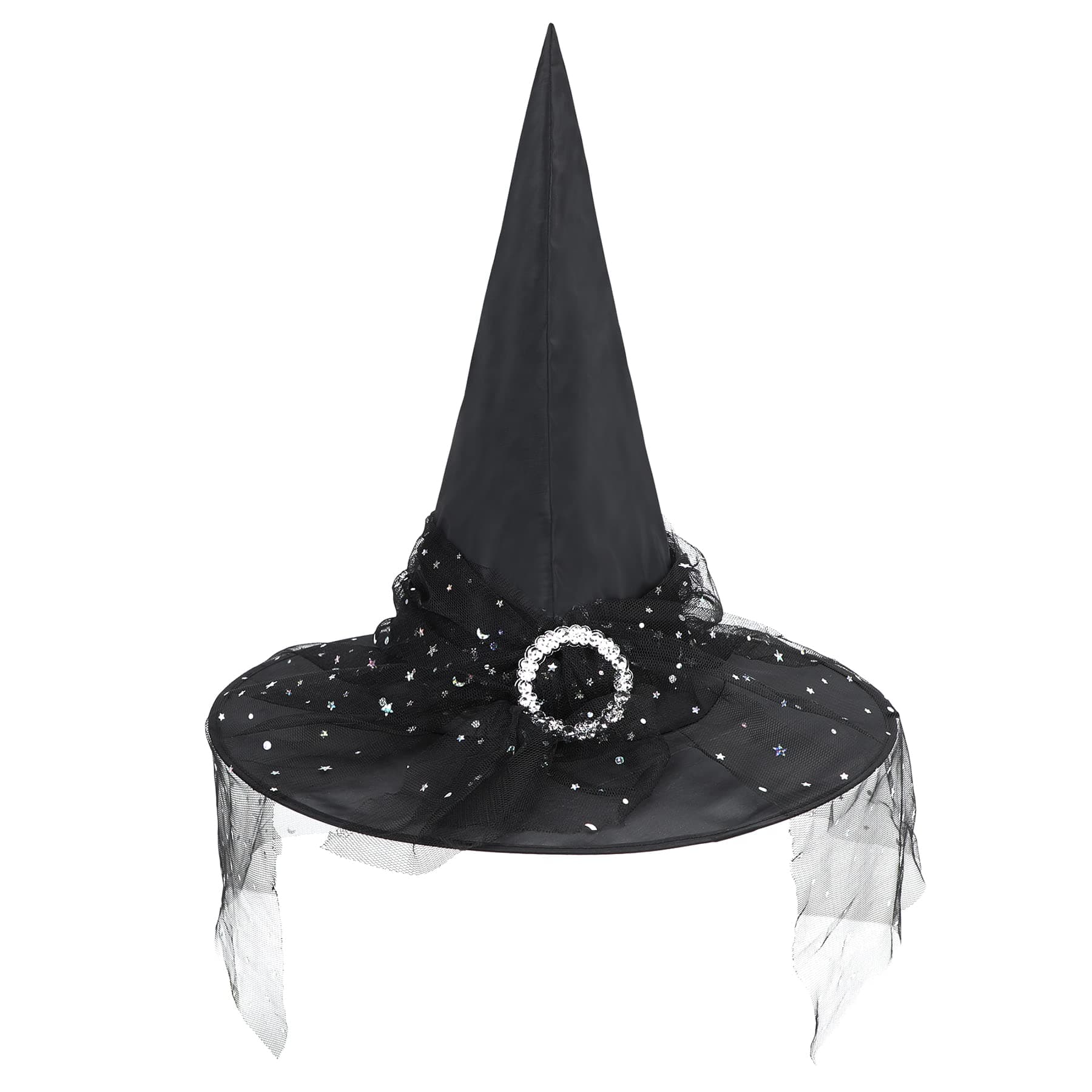 Zando Lace Witch Hat for Women | Halloween Cosplay & Decoration