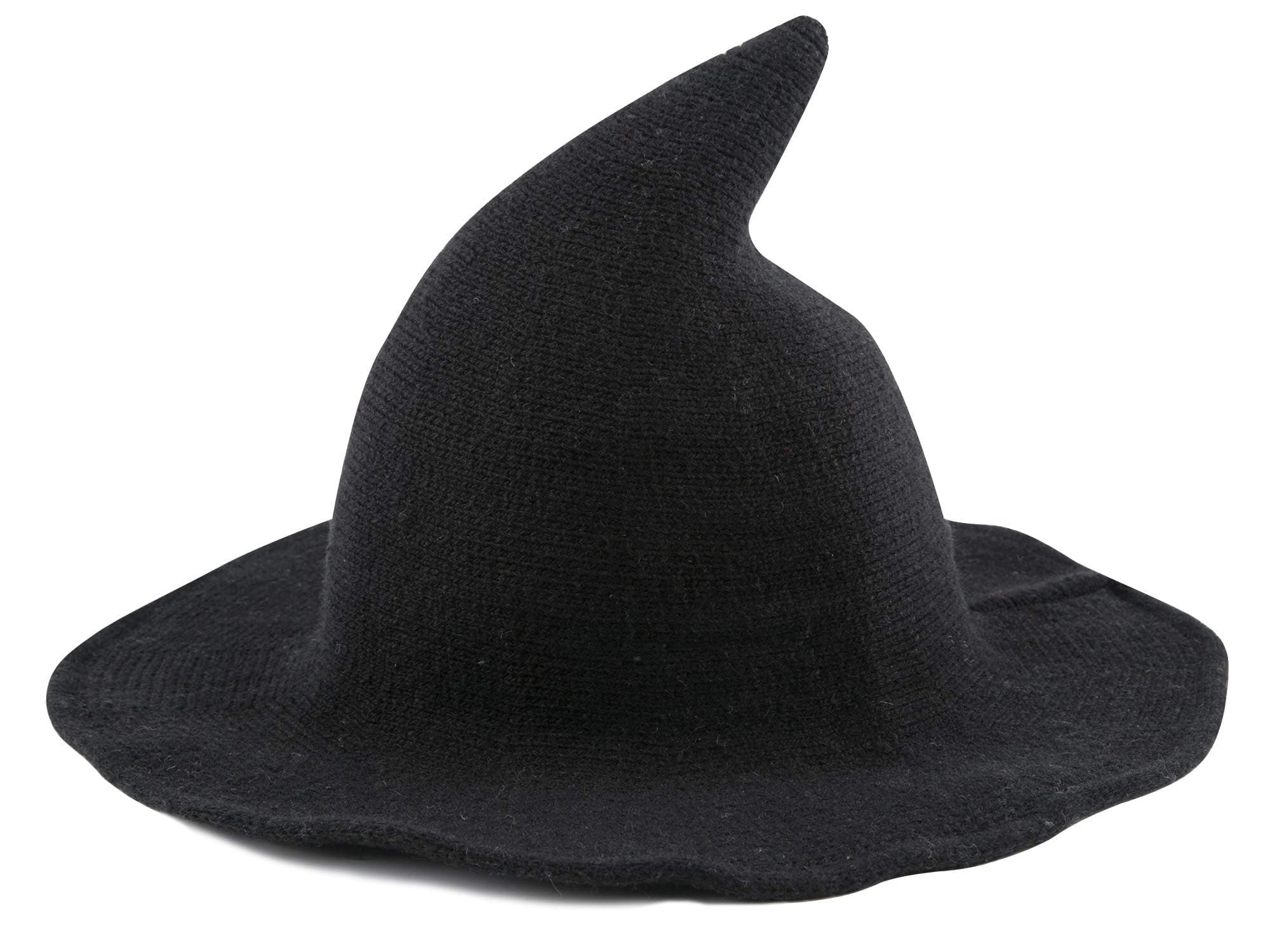 Edoneery Women's Wide Brim Foldable Halloween Witch Hat