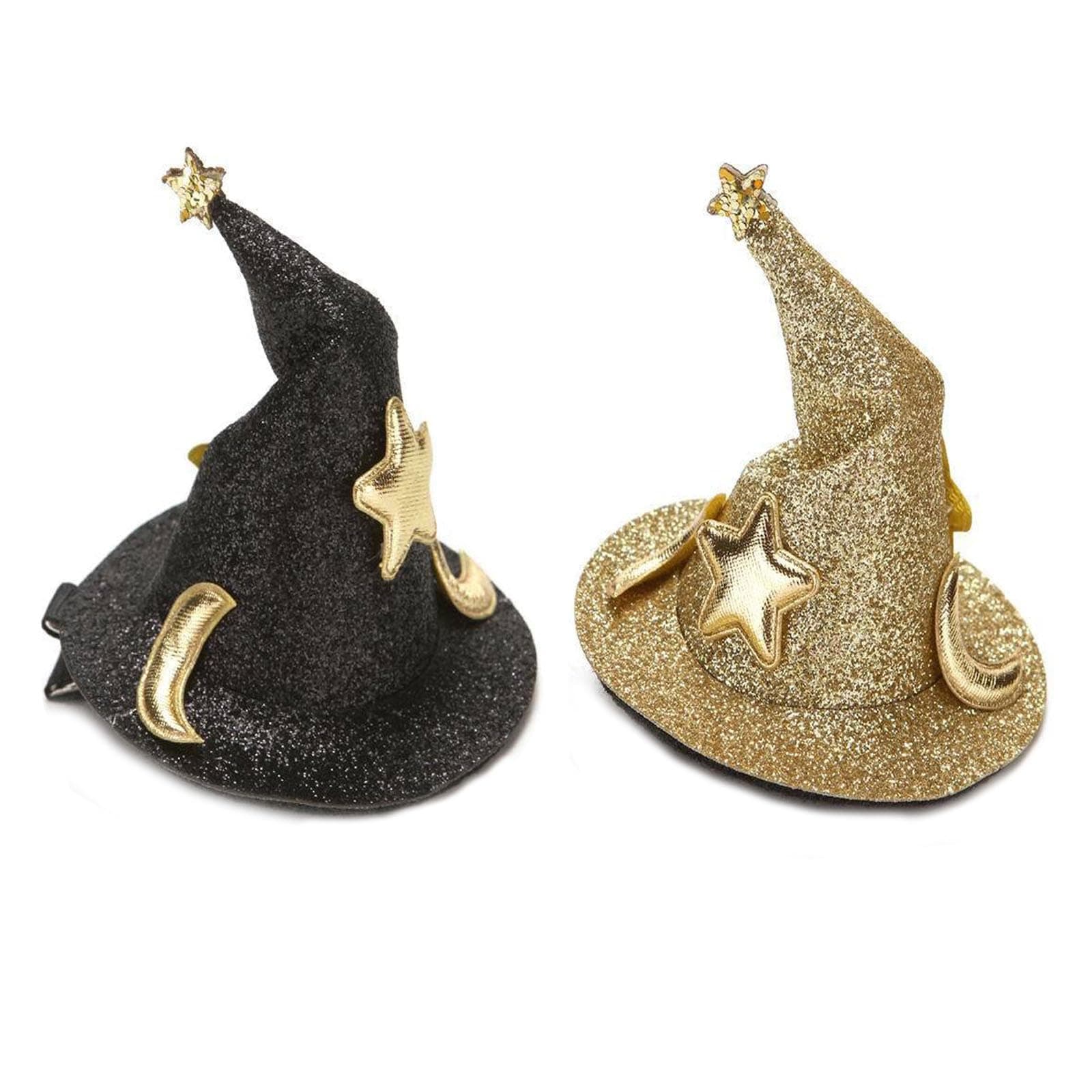 Soochat Mini Witch Hat Hair Clips for Women & Girls Halloween Accessories