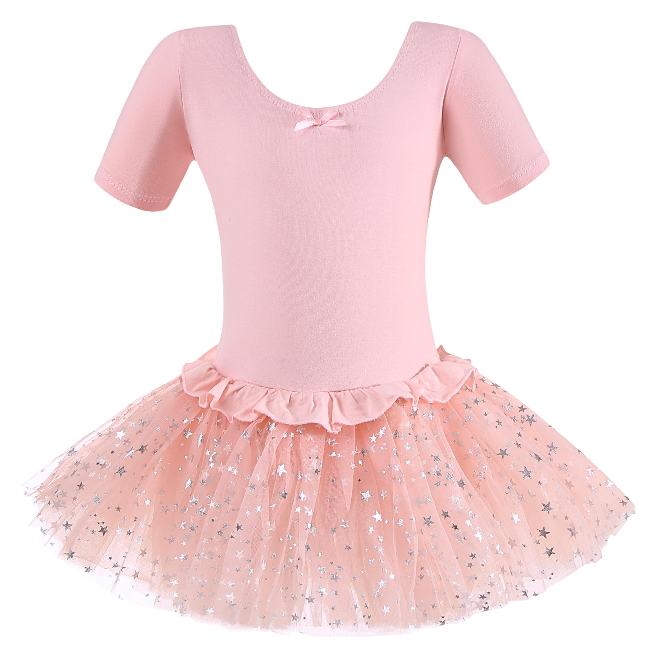 Dancina Girls Sparkle Short Sleeve Tutu Ballet Dress